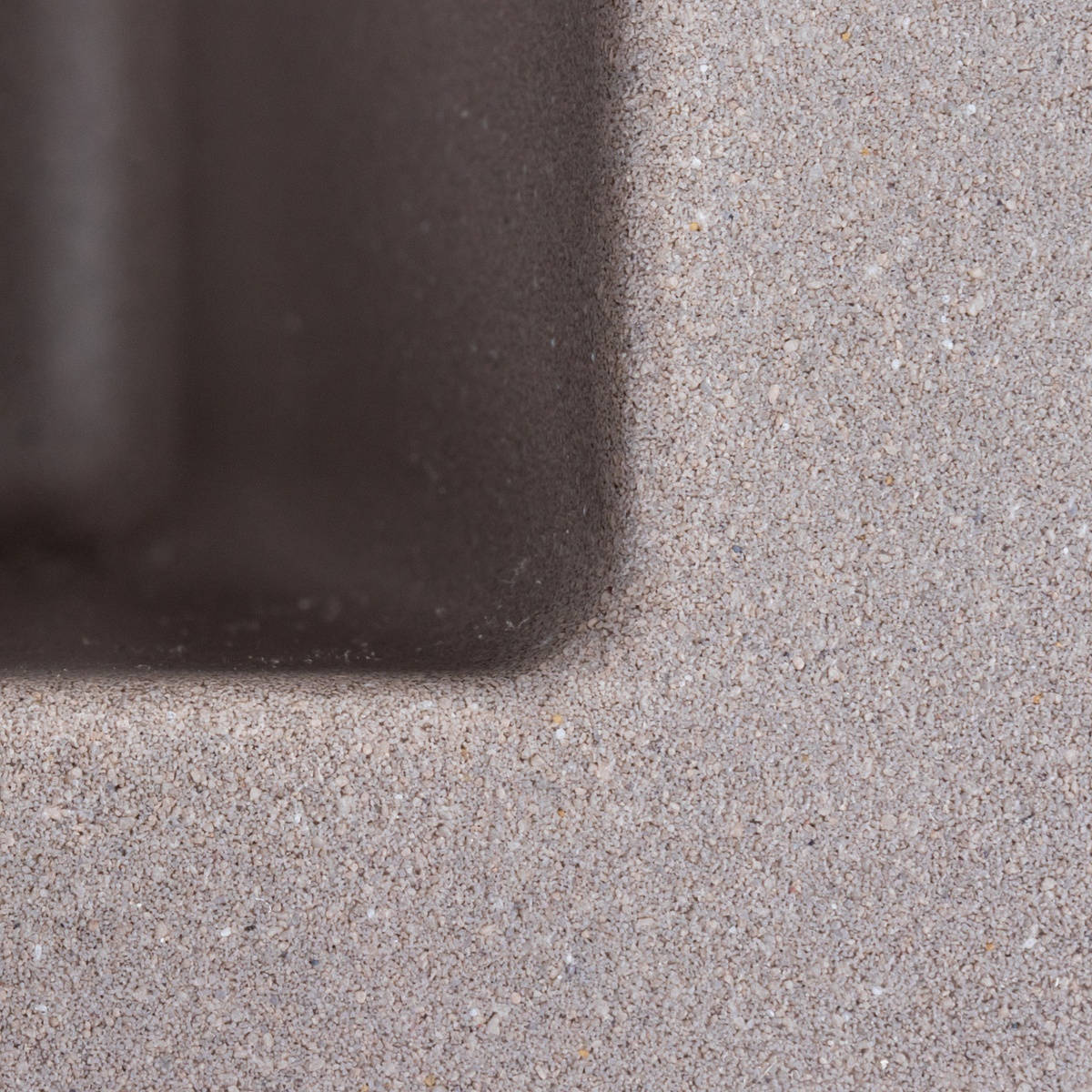 Мийка для кухні гранітна квадратна PLATINUM 4040 RUBA 440x440x200мм без сифону коричнева PLS-A40837