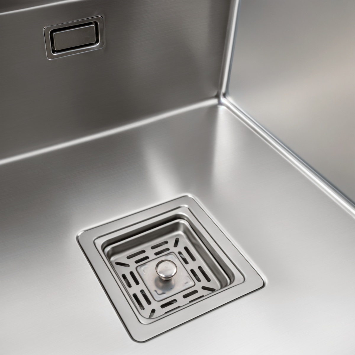 Мийка для кухні із нержавіючої сталі прямокутна PLATINUM TZ 400x500x200мм матова 1.2мм із сифоном в комплекті PLS-A41129