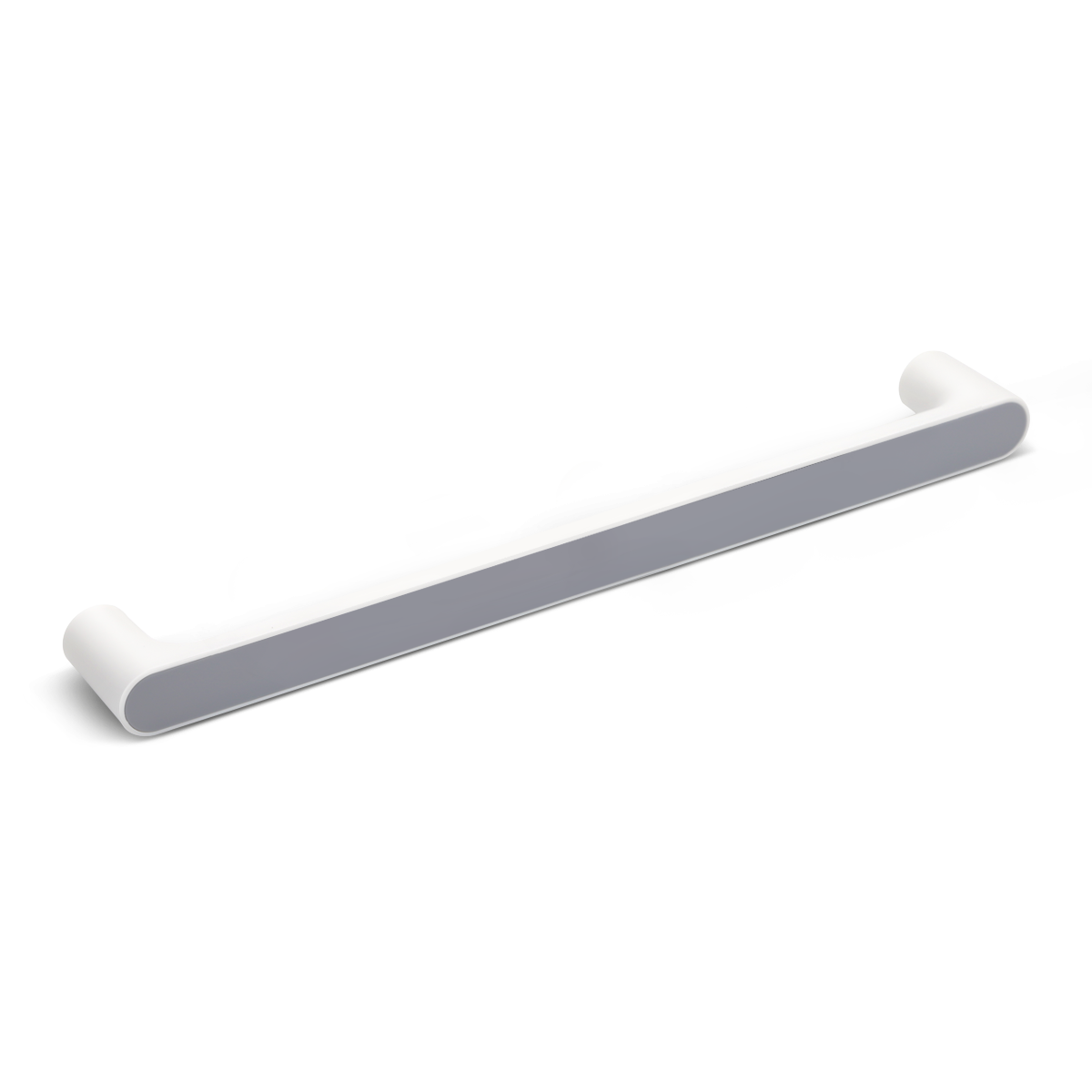 Тримач для рушників MVM 465мм округлий пластиковий сірий BP-30 white/gray