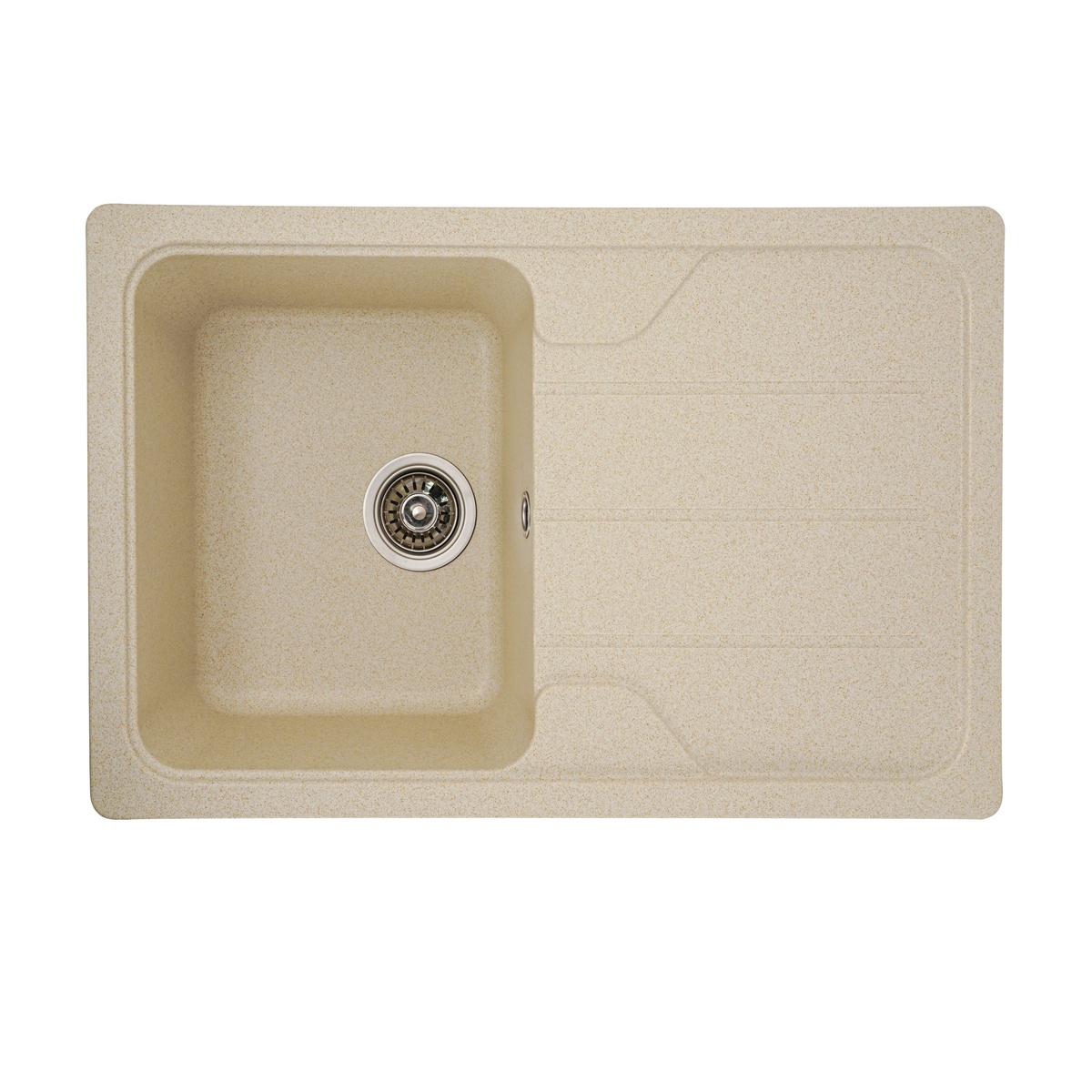 Мийка для кухні гранітна прямокутна PLATINUM 7850 VERONA 780x500x180мм без сифону бежева PLS-A25155