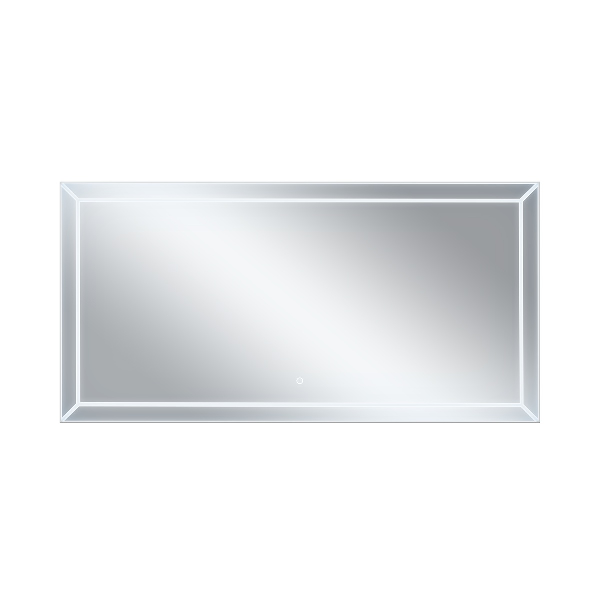 Зеркало прямоугольное в ванную Q-TAP Aries 70x140см c подсветкой сенсорное включение QT0378160170140W