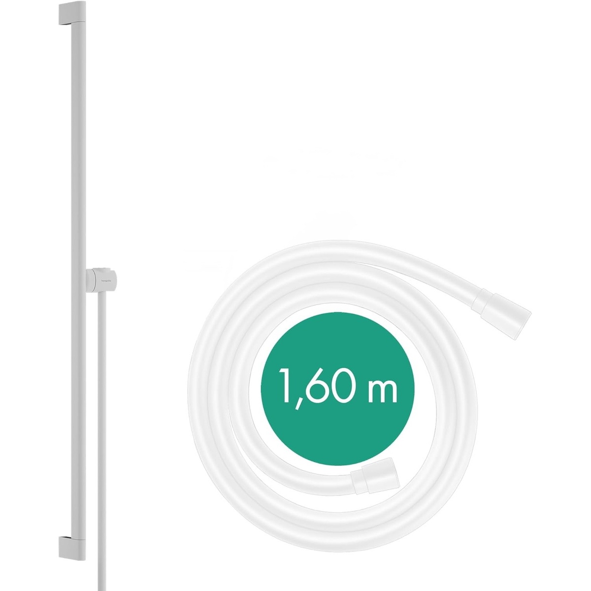 Штанга для душу HANSGROHE Unica S Puro 950мм латунь/пластик біла 24405700