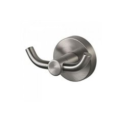 Крючок для ванной настенный двойной HACEKA Kosmos TEC сатин металл 1113202