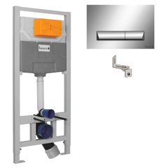 Система инсталляции для унитаза IMPRESE с кнопкой хром глянец i8120