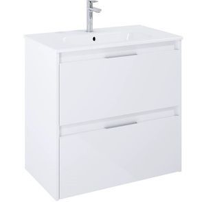 Тумба із умивальником ROCA Alpine 60x60x46см підвісна біла A857863806/A32799E000