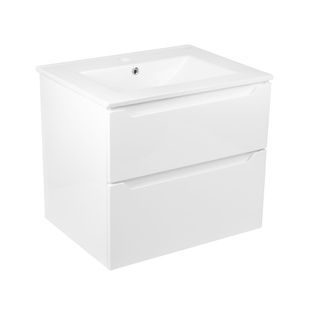 Тумбочка із раковиною для ванної Q-TAP Scorpio 71.5x60x47см підвісна білий QT1472TPВ7013070CW