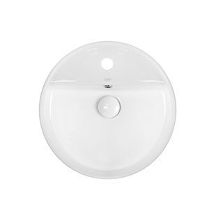 Умывальник накладной Q-TAP Swan 420x420x140мм круглый белый QT1611A051TW