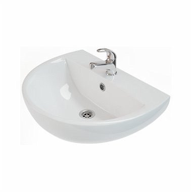 Раковина подвесная для ванной 500мм x 420мм KOLO RUNA белый полукруглая L81150000