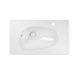 Раковина врізна для ванної на стільницю 800мм x 480мм Q-TAP Virgo білий овальна QT1811FL8128BRW 1 з 7