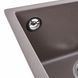 Мийка для кухні гранітна квадратна PLATINUM 4040 RUBA 440x440x200мм без сифону коричнева PLS-A40837 5 з 9