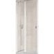 Двері скляні для душової ніші універсальні розпашні двосекційні RAVAK CHROME CRV2-100 195x100см прозоре скло 6мм профіль білий 1QVA0100Z1 1 з 3
