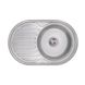 Кухонна мийка сталева овальна LIDZ 500мм x 770мм глянцева 0.6мм із сифоном LIDZ775006POL 1 з 2