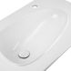 Раковина врізна для ванної на стільницю 800мм x 480мм Q-TAP Virgo білий овальна QT1811FL8128BRW 5 з 7