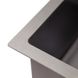 Мийка на кухню із нержавіючої сталі прямокутна IMPERIAL Handmade 480мм x 430мм чорний 2,7/1,0мм із сифоном врізна під стільницю IMPD4843BLPVDH10 6 з 6