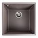 Мийка для кухні гранітна квадратна PLATINUM 4040 RUBA 440x440x200мм без сифону коричнева PLS-A40837 1 з 9
