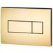 Кнопка слива для инсталляции ALCAPLAST пластиковая двойная глянцевая золотая M575 4 из 4