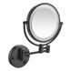 Косметическое зеркало VOLLE 2500.280904 круглое подвесное металлическое черное 1 из 2