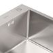 Мийка для кухні із нержавіючої сталі прямокутна PLATINUM Handmade 500x450x220мм матова 1.5мм із сифоном PLS-A33605 5 з 5