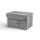 Ящик для зберігання з кришкою MVM тканинний сірий 170x200x270 TH-07 S GRAY 3 з 6