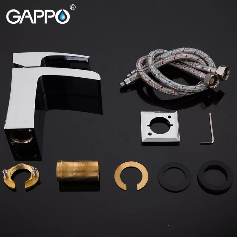 Змішувач для умивальника одноважільний GAPPO хром латунь G1007-20