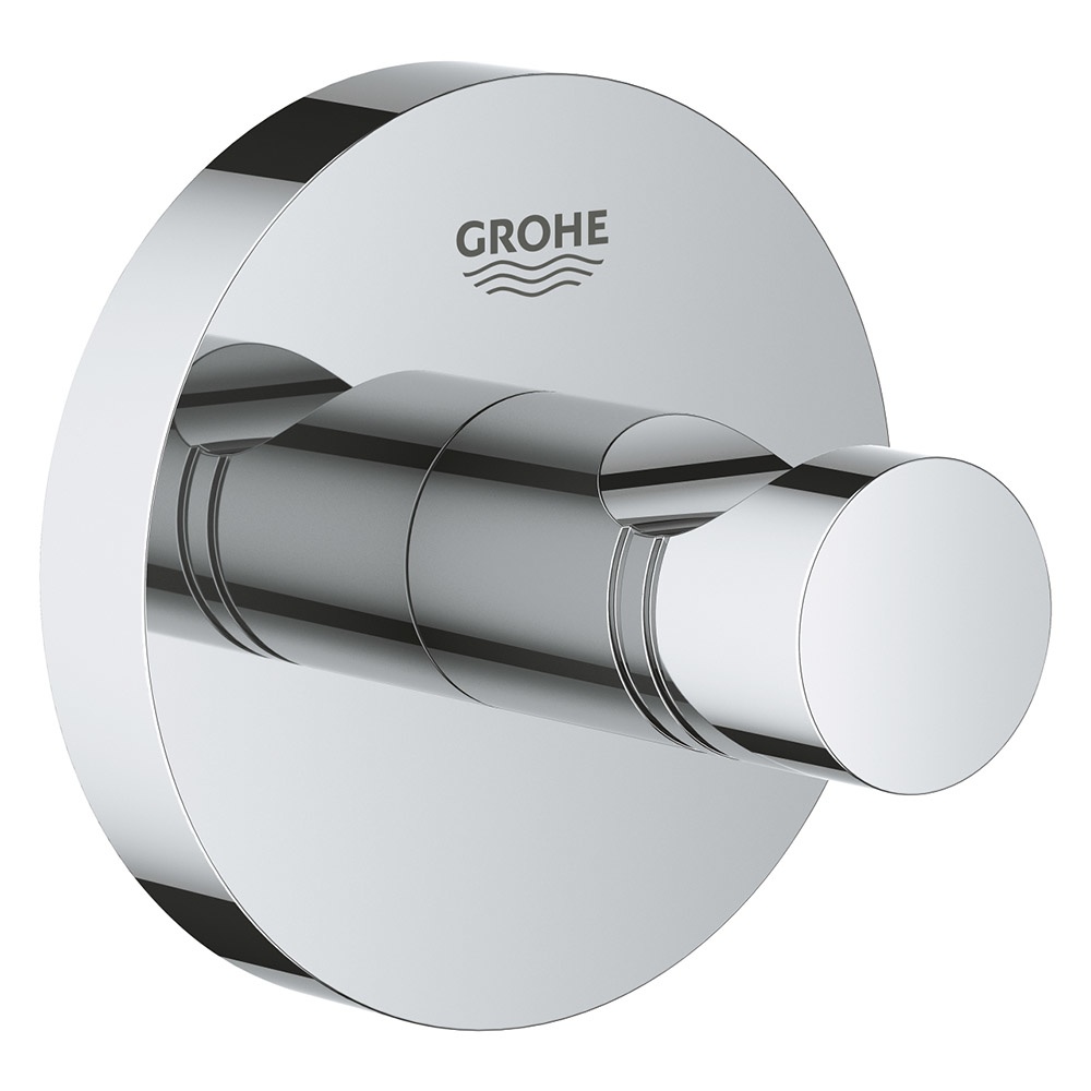 Комплект аксессуаров для ванной GROHE Essentials 40776001 округлый металлический хром