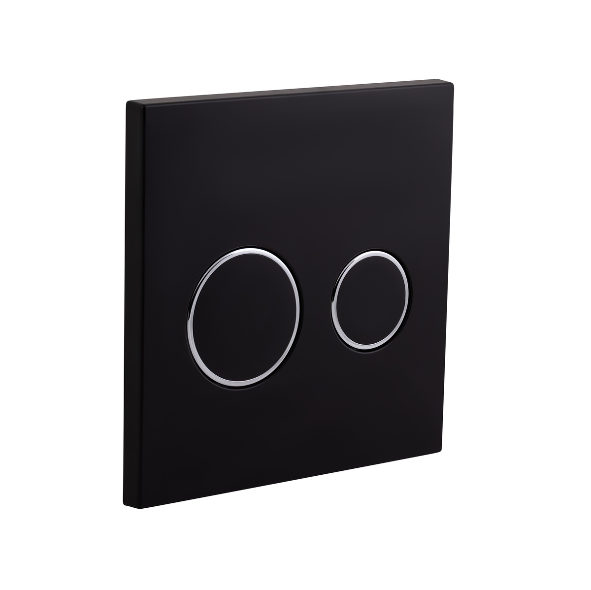 Кнопка слива для инсталляции Q-TAP Nest UNI пластиковая двойная матовая чёрная QT0211P01V1178MB