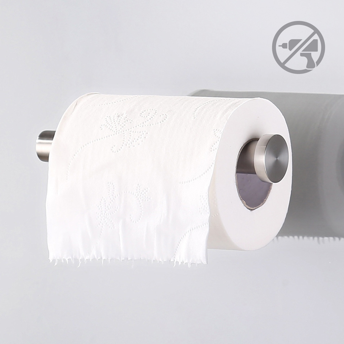 Держатель для туалетной бумаги MVM округлый из нержавеющей стали сатин BSS-1 SS