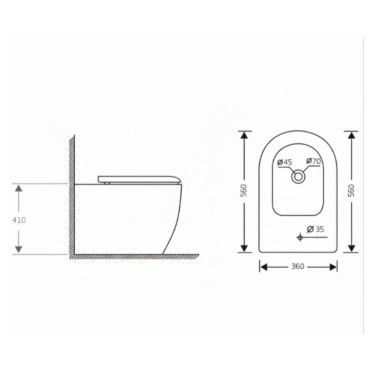 Биде напольное Q-TAP Jay белое QT07443375W