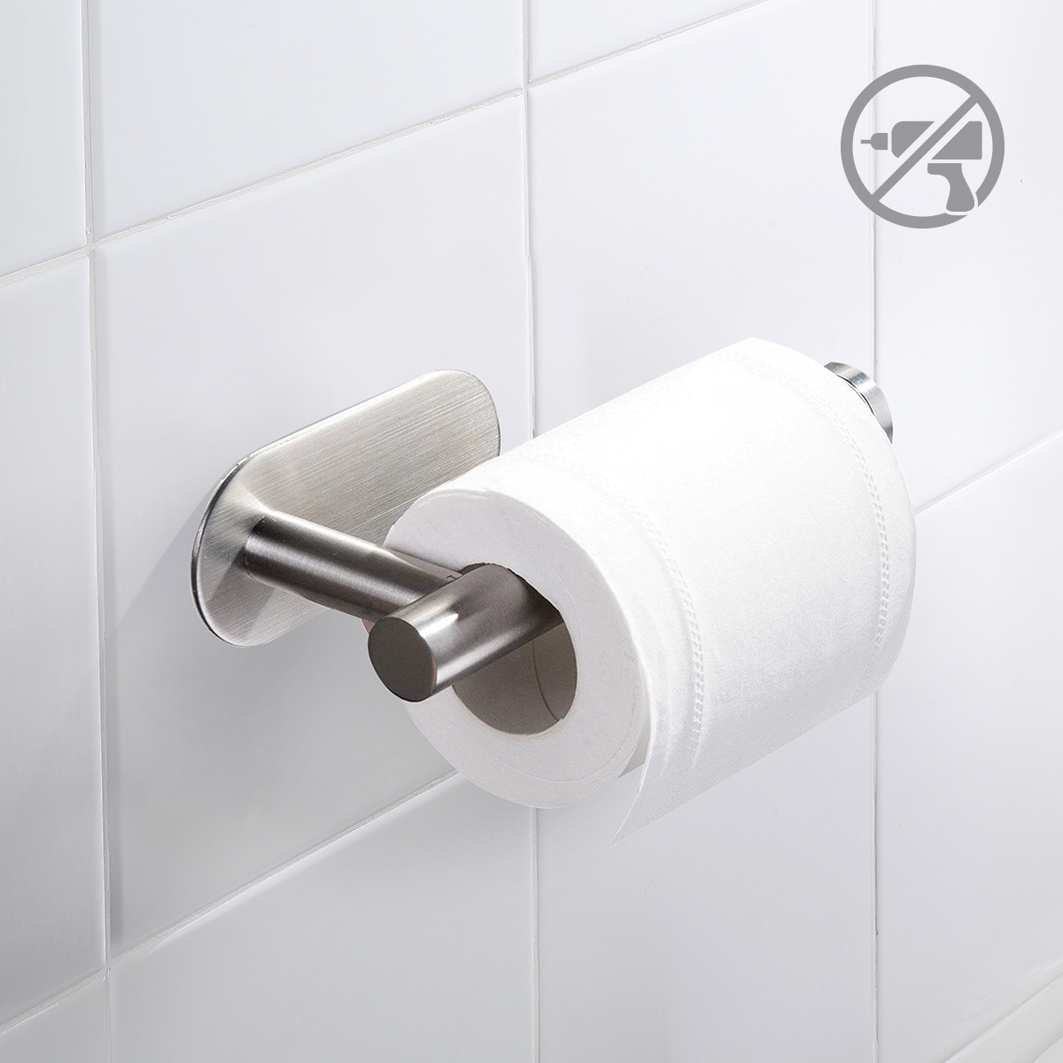 Тримач для туалетного паперу MVM округлий із нержавіючої сталі сатин BSS-1 SS