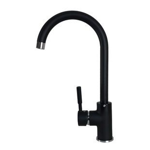 Кран кухонний однозахватний GLOBUS LUX LAZER GLLR-203S-BB чорний латунь 000018460