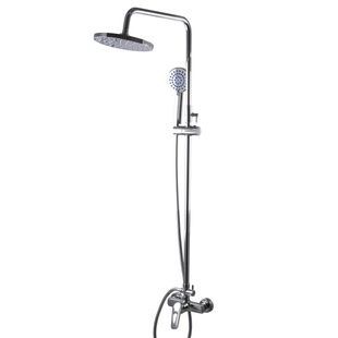 Душова система GLOBUS LUX GLK-0005 KOLN із верхнім душем латунь хром 000023158