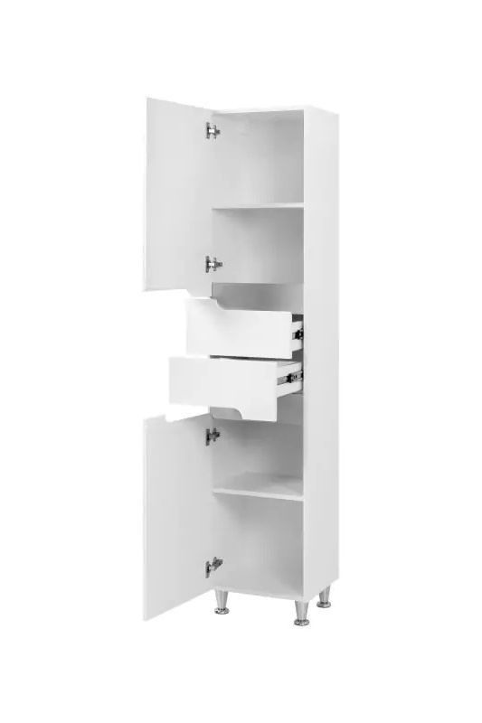 Пенал D-Line 40x190x33.4см монтаж на підлогу білий П 11 40 Сімпл БЛ