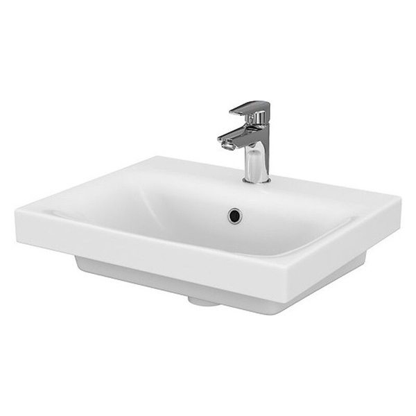 Раковина підвісна для ванної 500мм x 400мм CERSANIT MODUO білий прямокутна K116-009