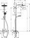 Душевая система HANSGROHE CROMETTA S 240 1jet с верхним душем латунная хром 27269000 4 из 4