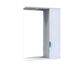 Шкафчик подвесной с зеркалом в ванную AQUARIUS MERETE 60x84.8x17см c подсветкой с полочкой белый AQ-U1112664245 1 из 2