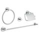 Комплект аксессуаров для ванной GROHE Essentials 40776001 округлый металлический хром 1 из 8