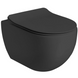 Сиденье для унитаза AXA Glomp 319107 с микролифтом дюропласт 365x510мм 180мм между креплениями черное (без унитаза) 1 из 5