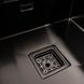 Мийка для кухні із нержавіючої сталі квадратна PLATINUM TZ 500x500x200мм матова 1.2мм чорна із сифоном в комплекті PLS-A40195 5 з 10