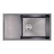 Мийка на кухню металева прямокутна IMPERIAL 440мм x 780мм матова 3.0мм із сифоном врізна під стільницю IMPD7844BLPVDH12 1 з 11