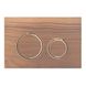 Кнопка зливу для інсталяції GEBERIT Sigma21 дерев'яна подвійна глянцева коричнева 115.650.JX.1 1 з 2