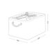 Ящик для хранения MVM тканевый серый 210x300x400 TH-13 L GRAY 2 из 6
