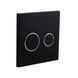Кнопка слива для инсталляции Q-TAP Nest UNI пластиковая двойная матовая чёрная QT0211P01V1178MB 4 из 5