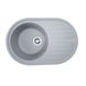 Мийка для кухні гранітна овальна PLATINUM 7750 LIRA 770x500x200мм без сифону сіра PLS-A25078 1 з 5