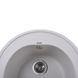 Раковина на кухню керамогранітна кругла GLOBUS LUX MARTIN 510мм x 510мм білий без сифону 000022411 4 з 6
