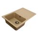 Мийка для кухні гранітна прямокутна PLATINUM 7850 VERONA 780x500x180мм без сифону бежева PLS-A25156 3 з 5