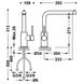 Cмеситель для кухни с краном для фильтрованной воды TRES Kitchen хром латунь 23045303 2 из 2