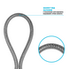 Шланг для душа DROP Snake DuoFlex полимерный с двойным Анти-Твистом 175 см серый металик SH-H175-SR 4 из 11