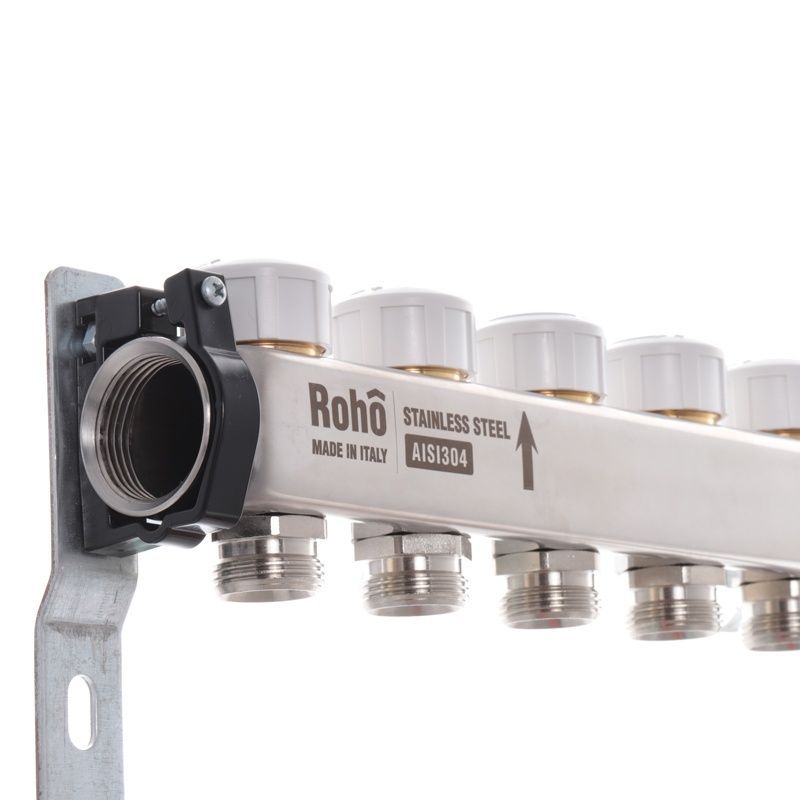 Колектор для теплої підлоги ROHO 4 контури 1"/3/4" R805 RO0058