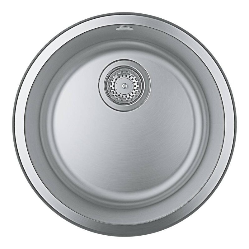 Кухонна мийка із нержавіючої сталі кругла GROHE 440мм x 440мм матова 1мм із сифоном 31720SD0