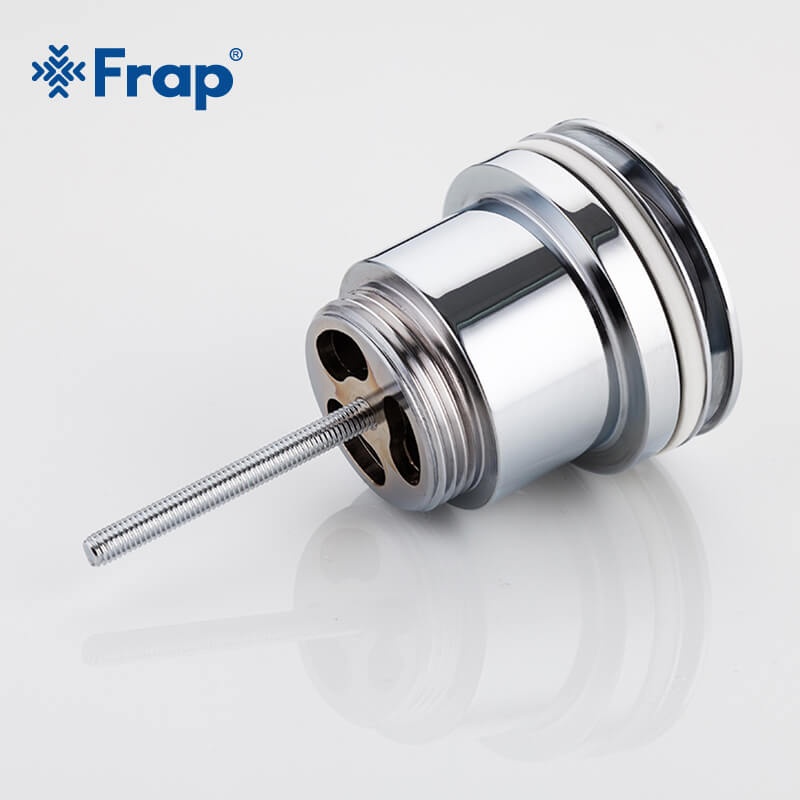 Донний клапан натискний для раковини FRAP мм без переливу метал 1 1/4" глянцевий хром F62
